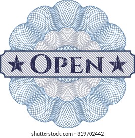 Open abstract linear rosette