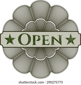 Open abstract rosette