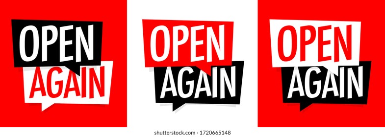 Open again on speech bubble