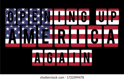 Eröffnen Sie Amerika wieder Vektorgrafik-Vintage