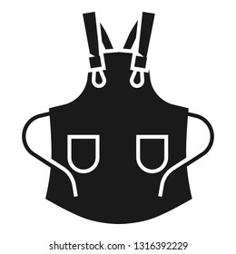 Open apron icon. Simple illustration of open apron vector icon for web design isolated on white background
