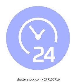 open around the clock icons.