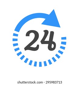 Open around the clock icons