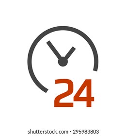 Open around the clock icons