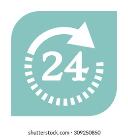 Open around the clock icons
