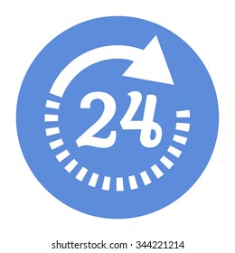 Open around the clock icons
