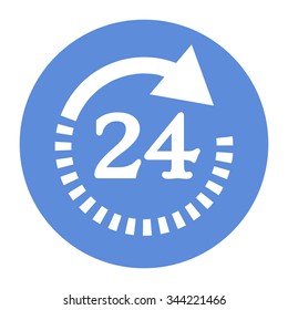 Open around the clock icons