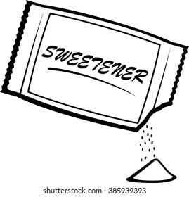 Open Artificial Sweetener Packet