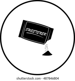 Open Artificial Sweetener Packet Symbol