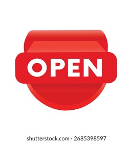 Open banner art design vector eps. Sale Shopping Tags design for social platform  advertising elements.