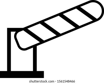 open barrier icon on white background. flat style. barrier simple icon for your web site design, logo, app, UI. entry car symbol. barrier sign. 