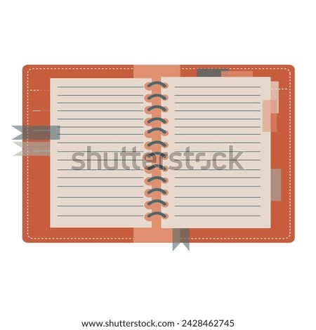 Open Binder Illustration, Oprn Book Illustration