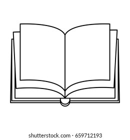 open blank book icon image 