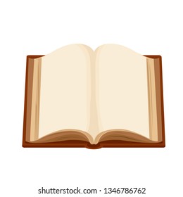 Open Blank Book Vector Stock Vector (Royalty Free) 1346786762