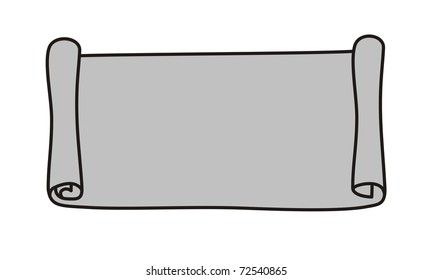 open blank scroll with space for your text