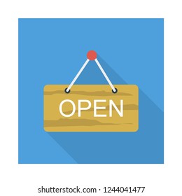 open   board  hanging  