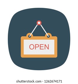 open  board  hanging 