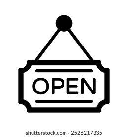 Open board icon design in modern style, ready to use vector