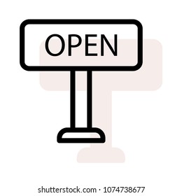  open board sign