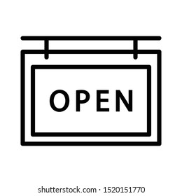 open board thin line vector icon