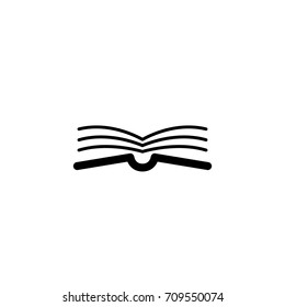 open book black simple icon