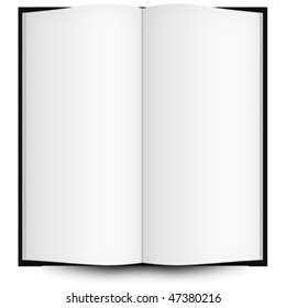 Open Book Blank Pages Abstract Vector Stock Vector (Royalty Free ...