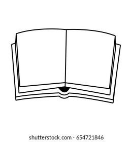 open book with blank pages icon image 