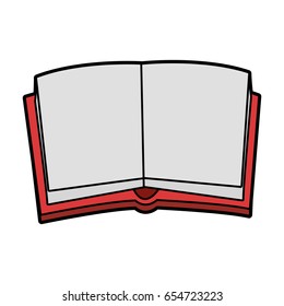 open book with blank pages icon image 