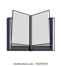 open book with blank pages icon image 