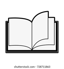 open book with blank pages icon image 