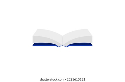 Open Book Blue Color Icon or Object Design 