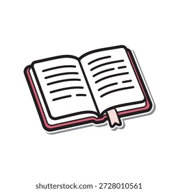 Libro Abierto Con Marcador Que Representa El Conocimiento De La Educación Y El Proceso De Aprendizaje