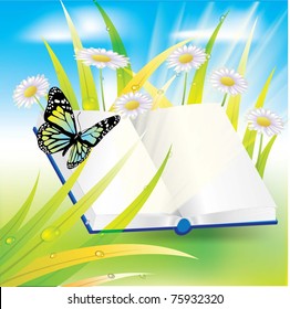 open book with butterfliy flying from it