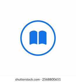 open book button icon sign vector