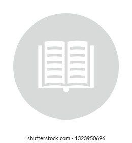 open book color glyph icon
