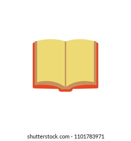 open book colored icon. Element of school icon for mobile concept and web apps. Detailed open book icon can be used for web and mobile. Simple icon on white background