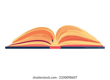 open book design over white