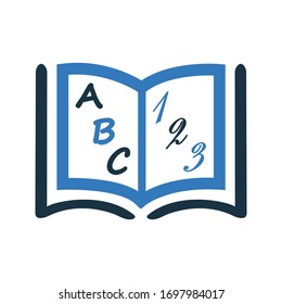 Diseño de iconos de vectores de lectura, lectura, educación, biblioteca