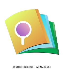 diseño vectorial plano del logotipo de educación en libros abiertos