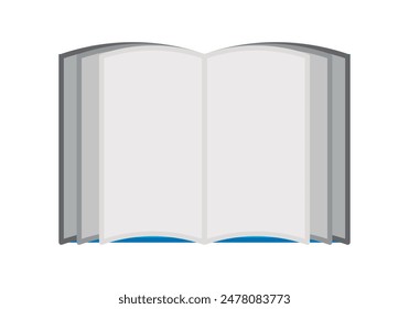 Open book with empty pages