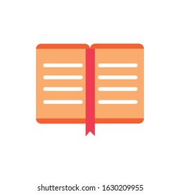 open book encyclopedia literature read education school vector illustration icon design