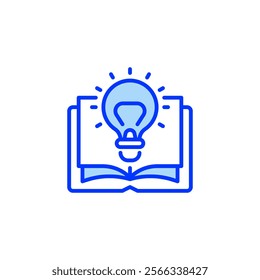 Open Book Filled Line Icon. linear style sign for mobile concept and web design. Outline vector icon.
