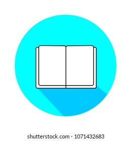 Open book flat icon
