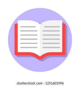 Open book flat icon