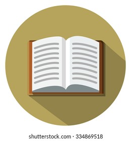 open book flat icon