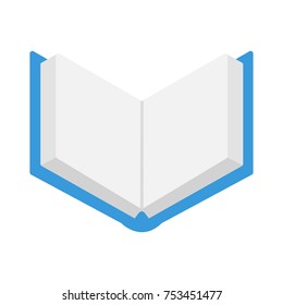 Open book flat icon