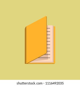 open book flat icon. Element of star icon for mobile concept and web apps. Illustration open book flat icon can be used for web and mobile. Premium icon on colored background