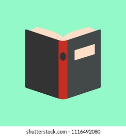 open book flat icon. Element of star icon for mobile concept and web apps. Illustration open book flat icon can be used for web and mobile. Premium icon on colored background