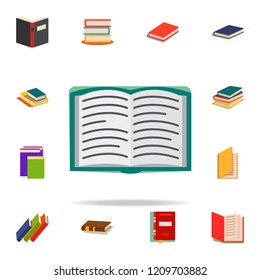 open book flat icon. Book icons universal set for web and mobile