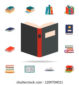 open book flat icon. Book icons universal set for web and mobile